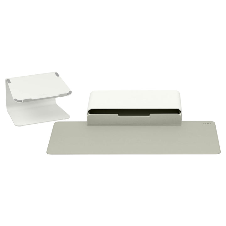 Complete desk set in off white