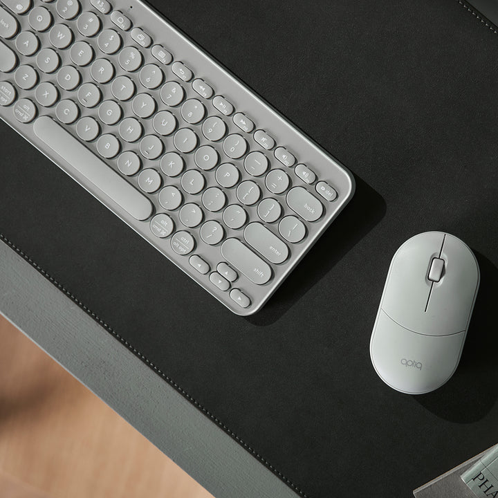 Aptiq green keyboard and mouse